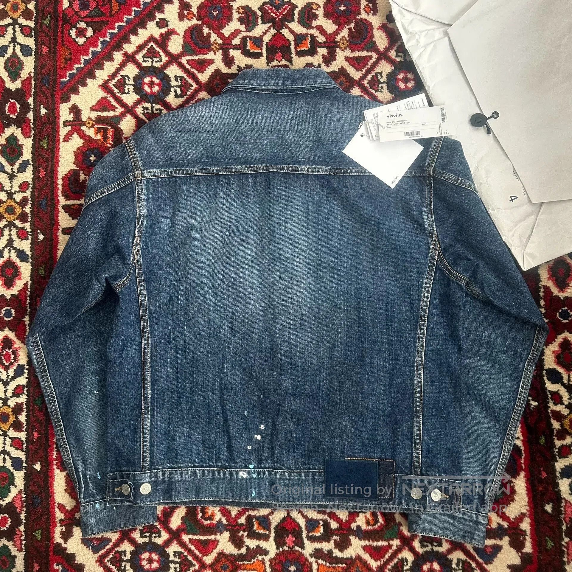 Visvim visvim 23aw denim jacket with paint splatter. Size US L / EU 52-54 / 3 - 3 Thumbnail