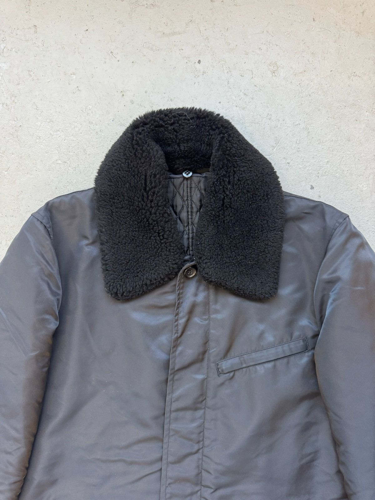 Comme des Garcons Homme Comme Des Garcons Homme AD2001 Fur Collar Coat Size US M / EU 48-50 / 2 - 3 Thumbnail