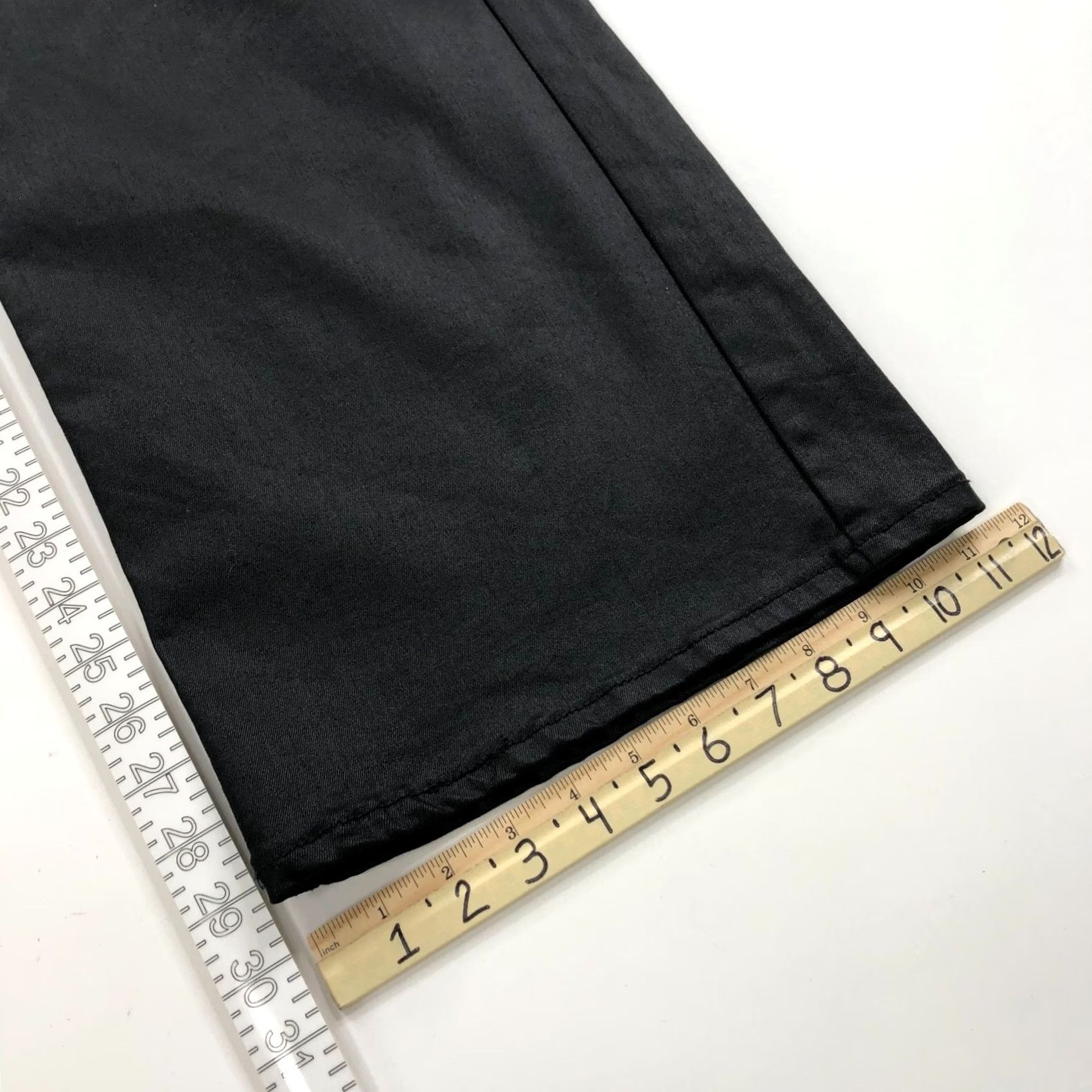 Vintage Oat New York Waxed Coated 12/31 High Rise Wide Leg Pant Black MINT 33W 29L 12 Regular Pants Women Wide-Leg Vintage? No Size 34" / US 12 / IT 48 - 6 Thumbnail