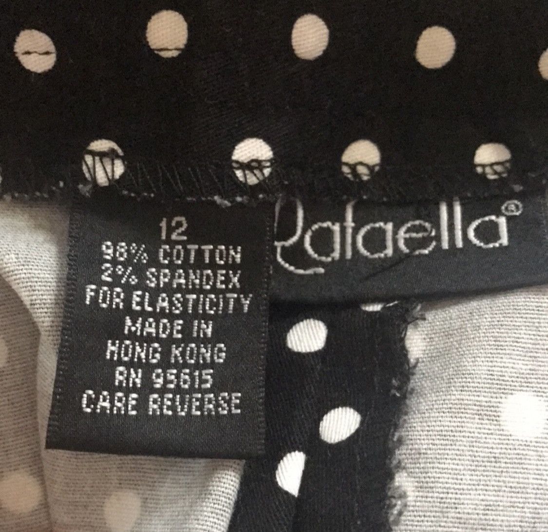 Other RAFAELLA POLK A DOT CROPPED CAPRIS ANKLE PANTS SIZE 12 Size 34" / US 12 / IT 48 - 4 Thumbnail
