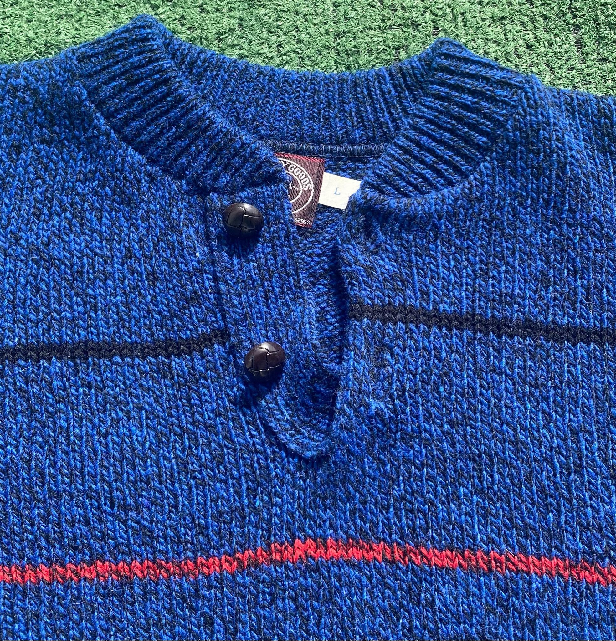 Vintage 90’s Victoria Dry Goods Striped Wool Blend Sweater Medium Size US M / EU 48-50 / 2 - 4 Thumbnail