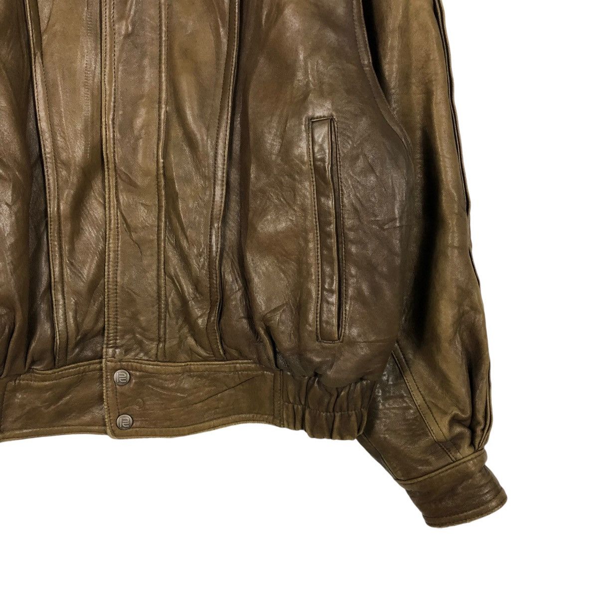 Robert Comstock VINTAGE BOMBER BIKER GENUINE LEATHER JACKET ROBERT COMSTOCK Size US L / EU 52-54 / 3 - 7 Thumbnail