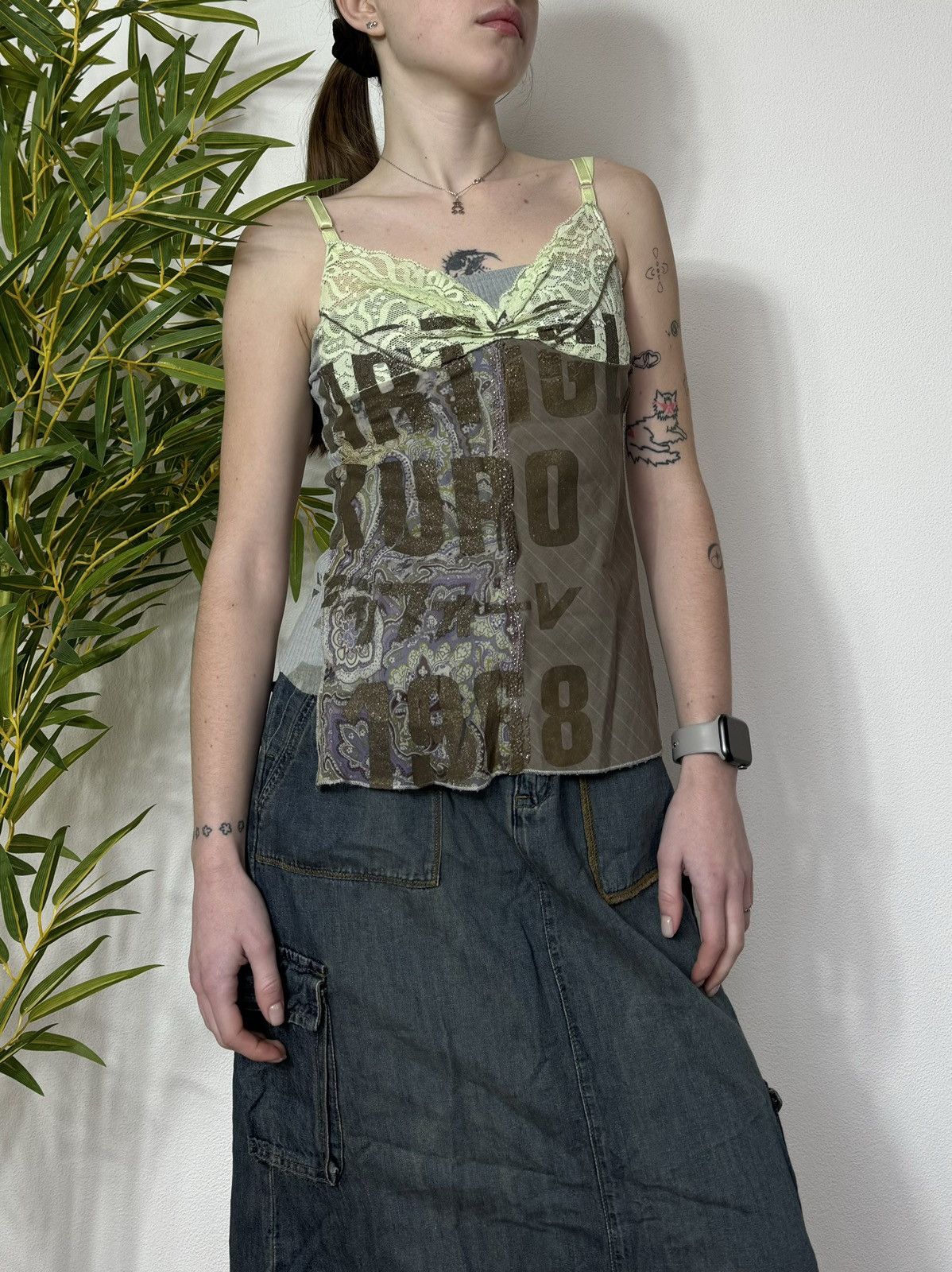 Vintage VINTAGE GALLIANO STYLE MESH TANK TOP Size S / US 4 / IT 40 - 6 Thumbnail