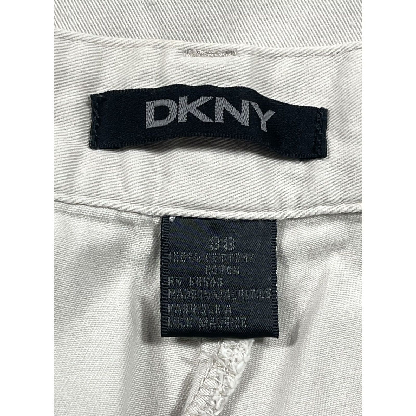 DKNY DKNY Shorts Men 38 Classic Fit Light Beige Cotton Khaki Chino Summer Casual Gel/Khakis? Size US 38 / EU 54 - 7 Thumbnail