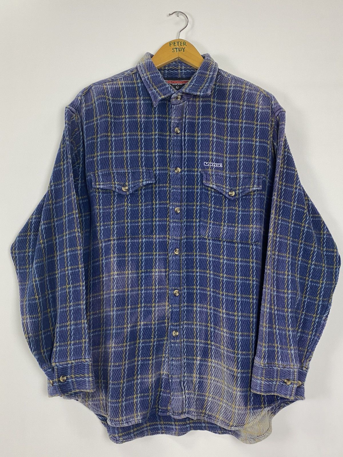 Flannel × Vans × Vintage Vintage Vans Faded Flannel Size US L / EU 52-54 / 3 - 2 Thumbnail