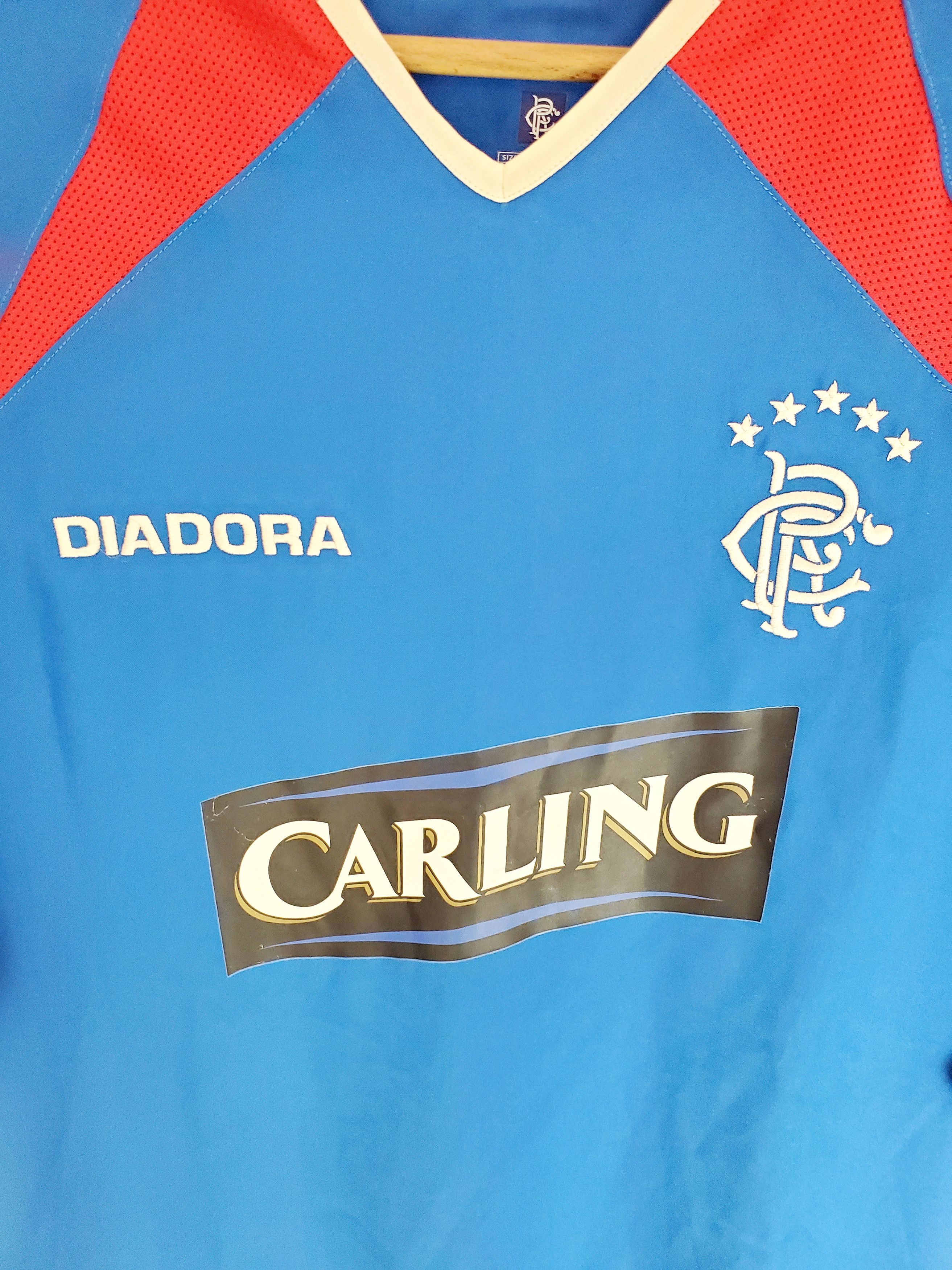 Diadora Diadora Glasgow Rangers FC 2003 2004 Home Soccer Jersey M Size US M / EU 48-50 / 2 - 2 Thumbnail