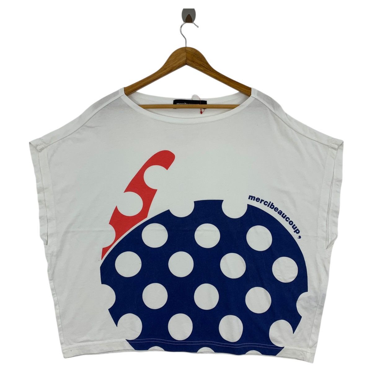 Issey Miyake × mercibeaucoup MERCIBEAUCOUP Cropped Baggy relaxed stylish women tee Size XXL / US 16-18 / IT 52-54 - 1 Thumbnail