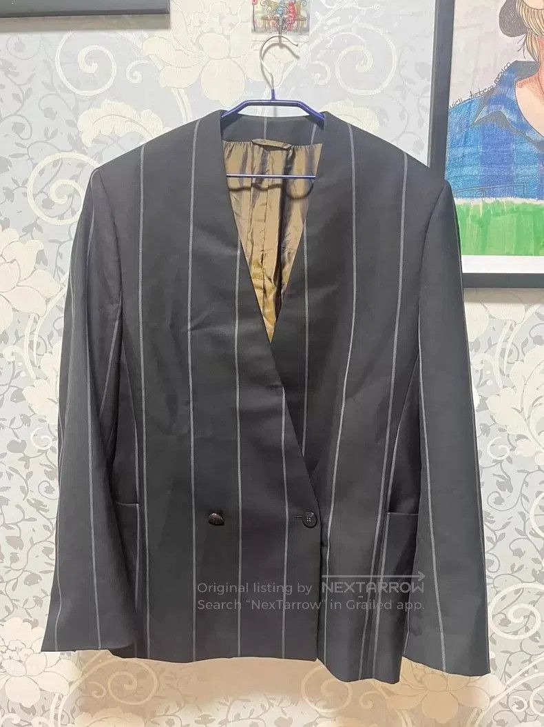 Fear of God FOG x Zegna Striped Black Blazer. Size US S / EU 44-46 / 1 - 1 Thumbnail
