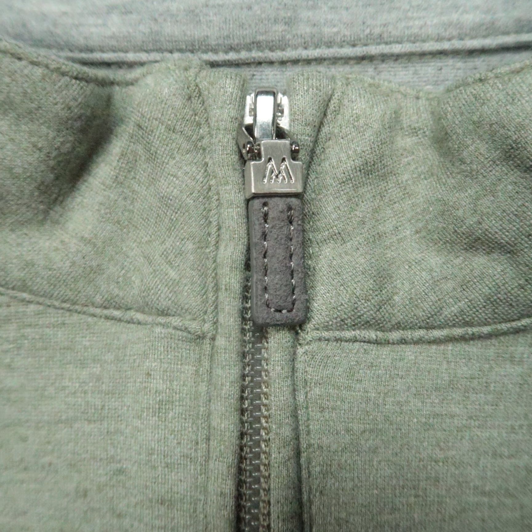 Mizzen+Main Mizzen+Main Sweater Mens Small Green 1/4 Zip Pullover Mock Neck Long Sleeve Knit Autumn Winter Fall Shirt Size US S / EU 44-46 / 1 - 3 Thumbnail