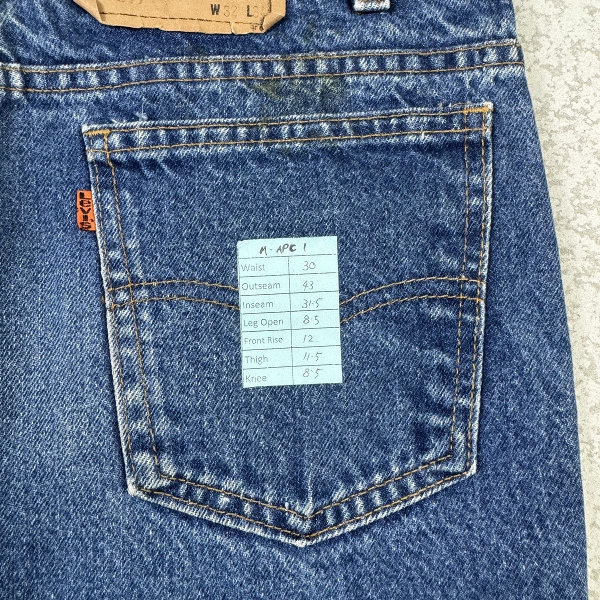 If Six Was Nine Vintage 80s Levis 517 Orange Tab Flared Denim Pant Size US 30 / EU 46 - 14 Thumbnail