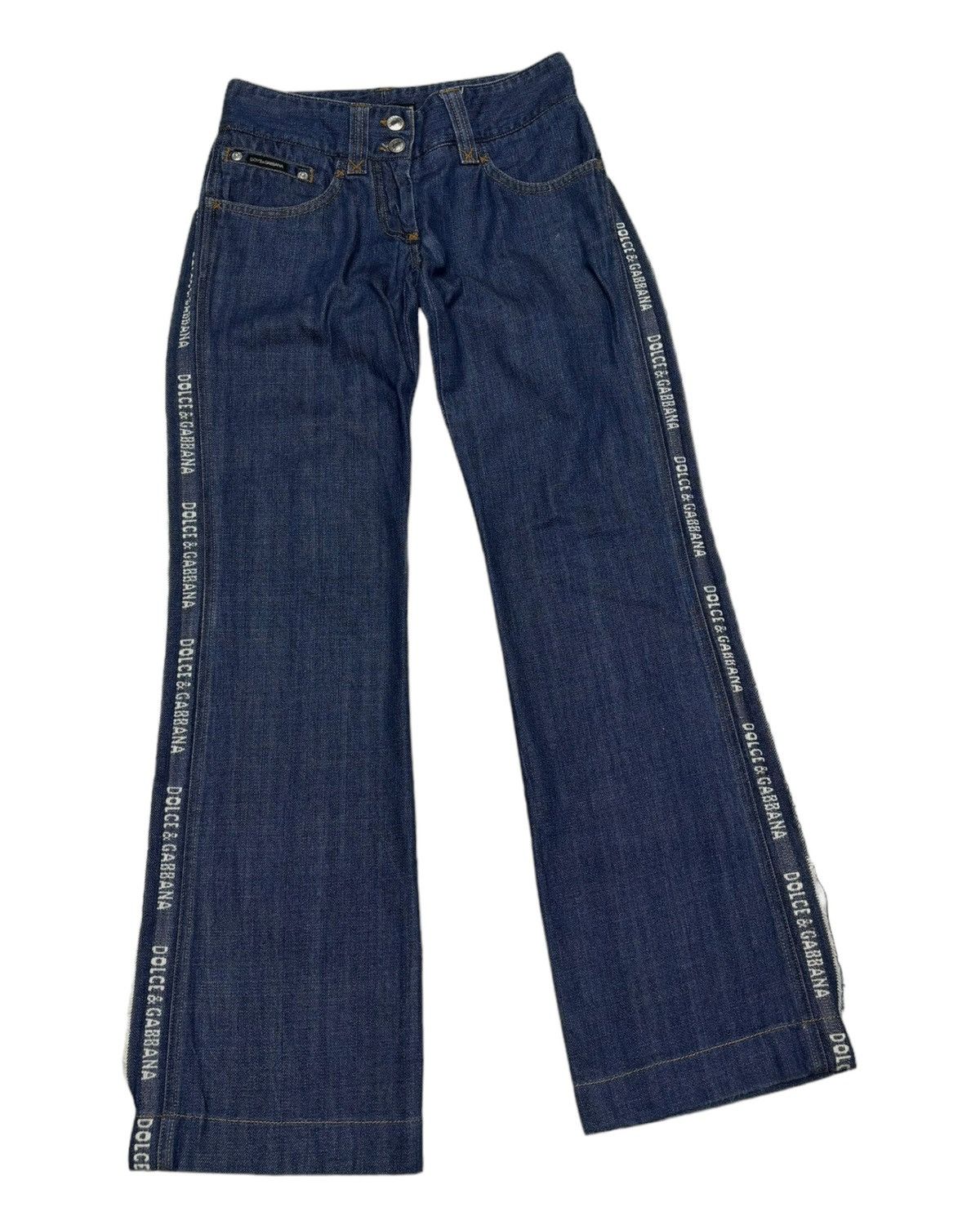 Dolce & Gabbana DOLCE & GABBANA SIDE LOGO DENIM JEANS Size 27" / US 4 / IT 40 - 3 Thumbnail