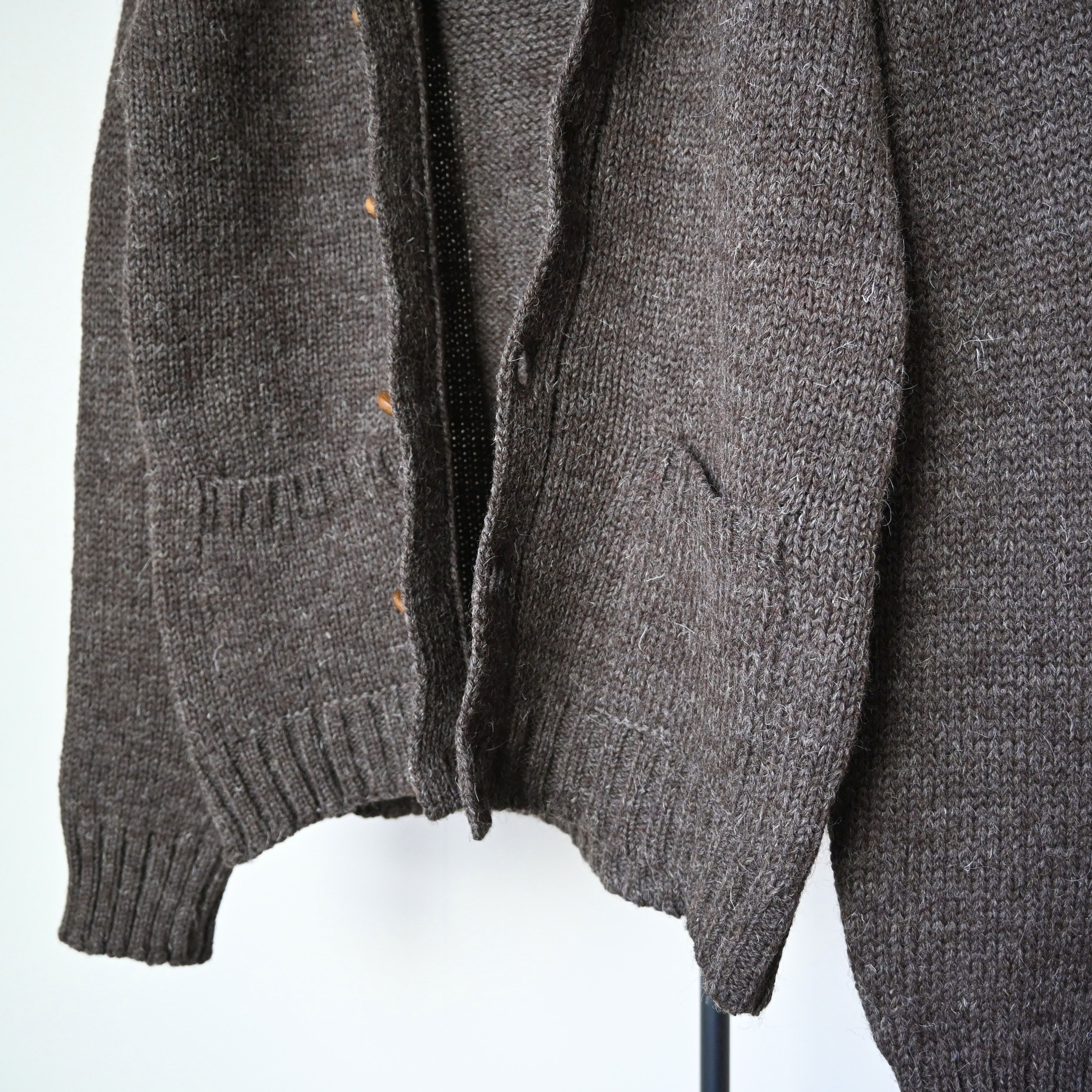 Vintage VTG 1990s Stuart Austin heavy wool knit hoodie, made in UK Size US M / EU 48-50 / 2 - 8 Thumbnail