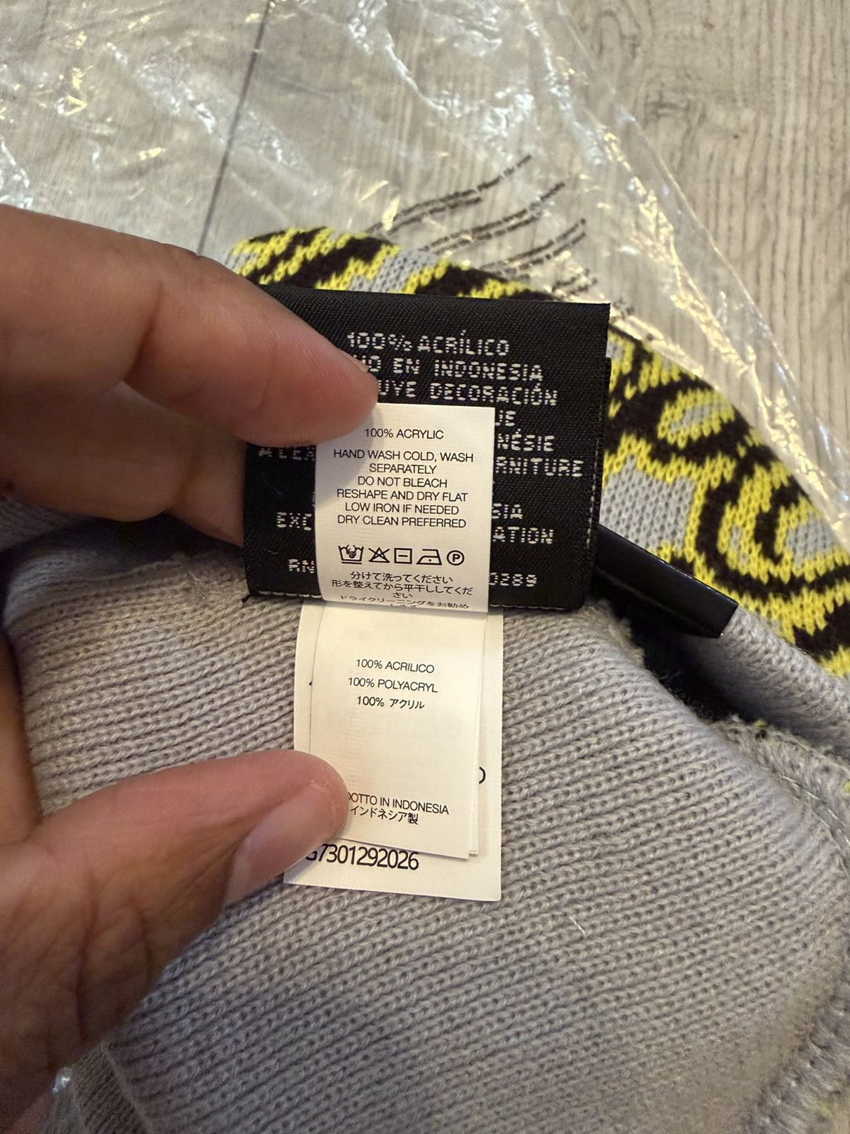 Supreme Supreme SS26 New Era Cursive Beanie Grey Size ONE SIZE - 9 Thumbnail