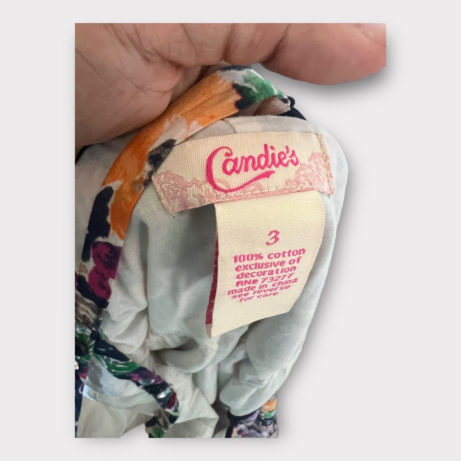 Vintage Candie’s | Vintage Y2K Sweetheart Floral Print Tiered Dress Size S / US 4 / IT 40 - 4 Thumbnail
