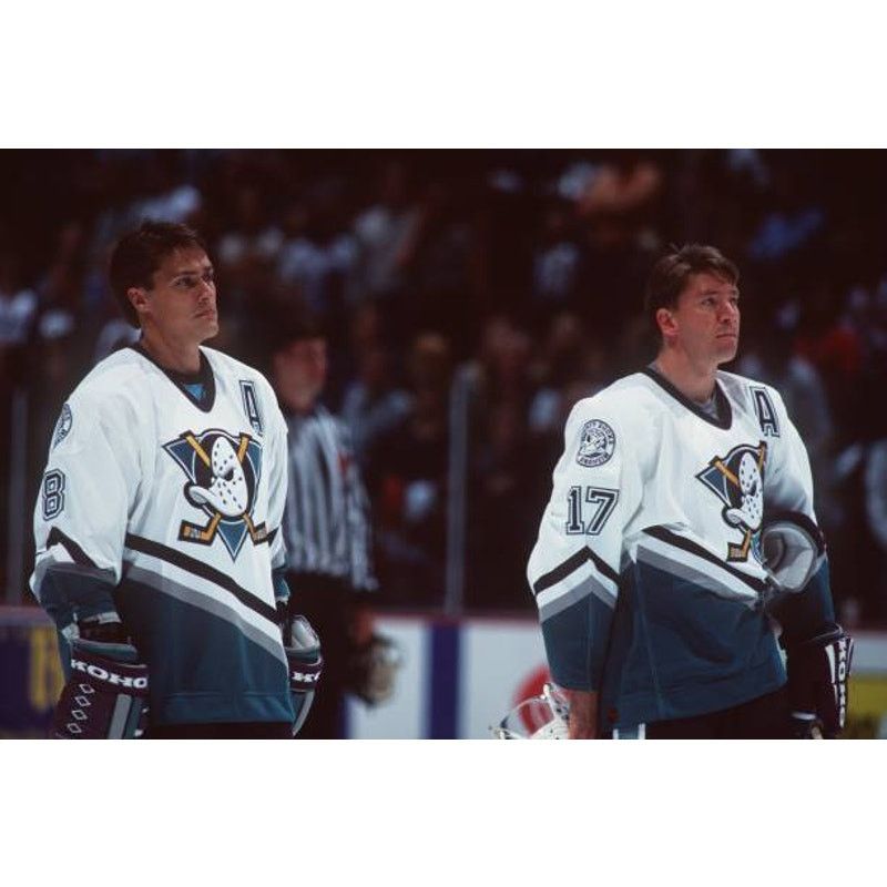 NHL × Starter SELANNE Anaheim Mighty Ducks 90s STARTER T-shirt 2XL NHL vtg Size US XXL / EU 58 / 5 - 3 Thumbnail