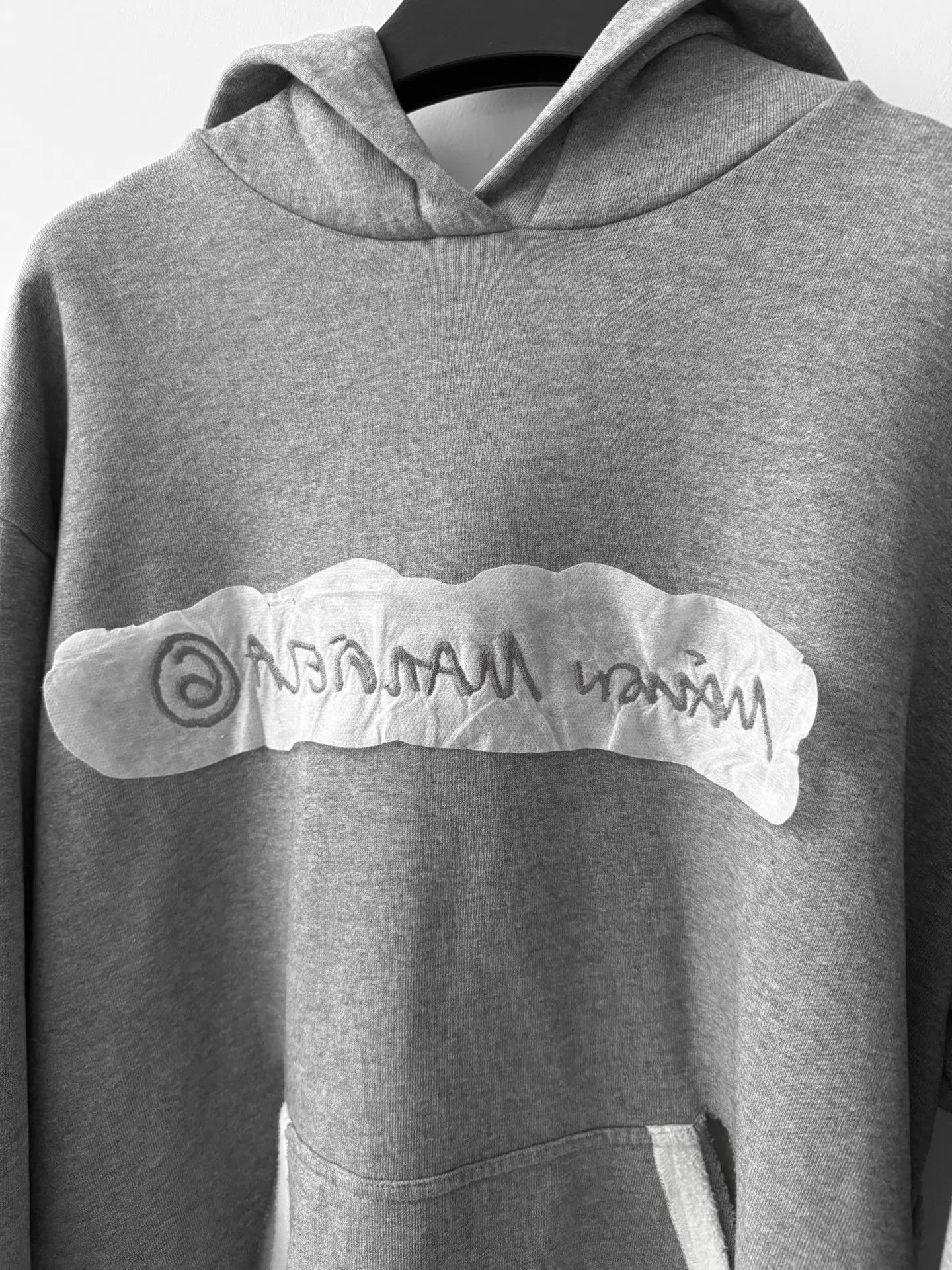 MM6 MM6 Maison Margiela F/W21 Fleece Hoodie Gray/Off-White S Size S / US 4 / IT 40 - 6 Thumbnail
