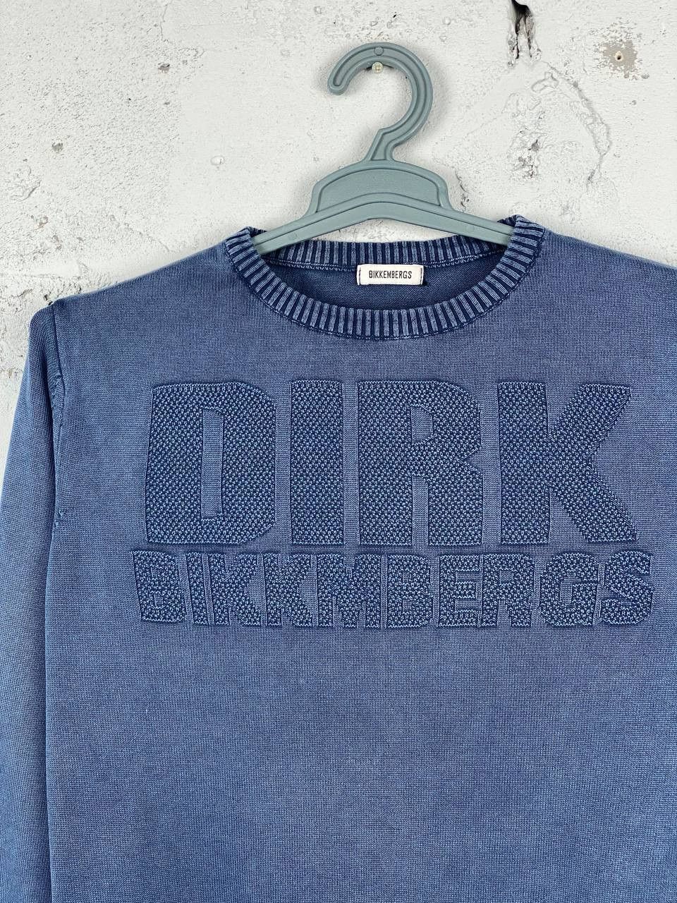 Dirk Bikkembergs × Vintage Vintage Bikkembergs Garmetn Dyed Big Logo Sweater Size US M / EU 48-50 / 2 - 2 Thumbnail