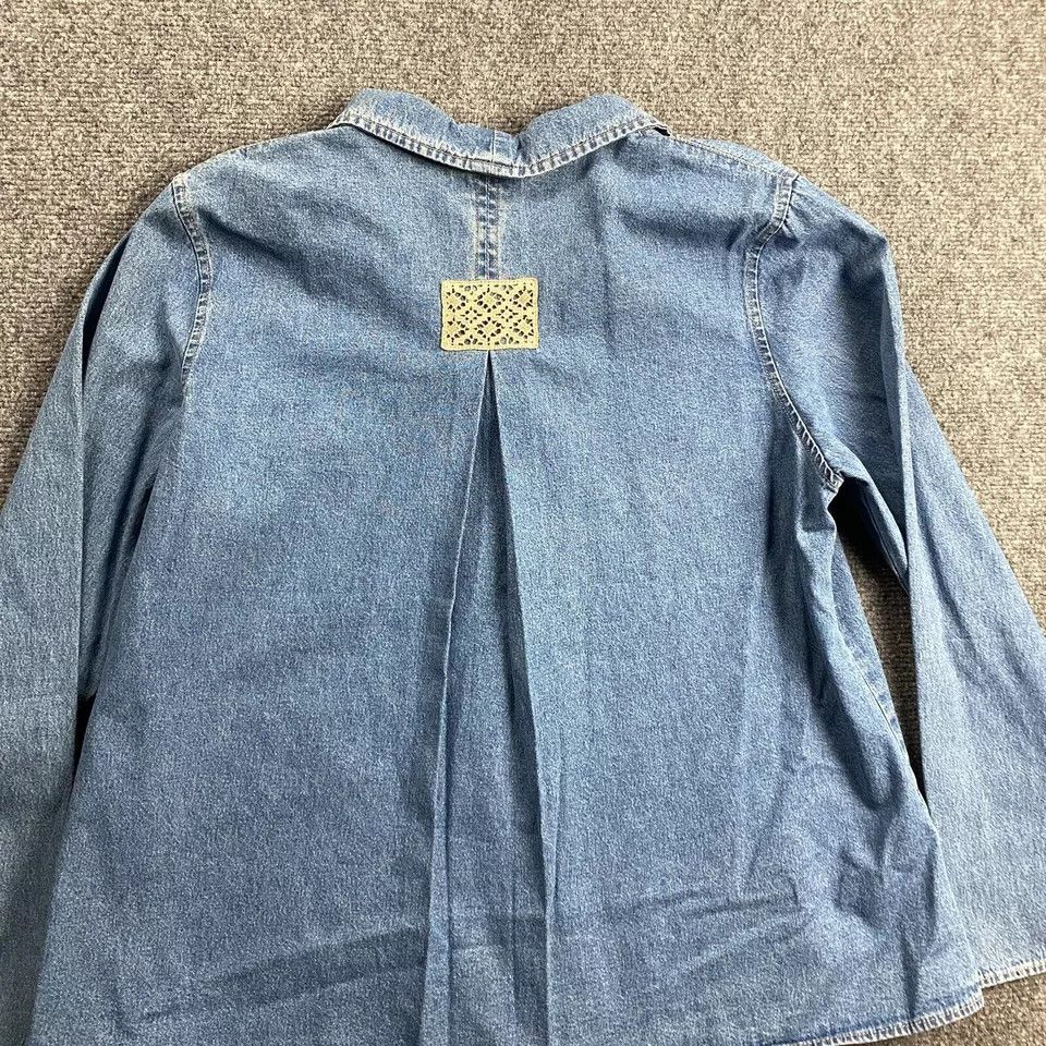 Denim & Co. Denim & Co Jacket Women's Large Long Sleeve 100% Cotton NWT Size L / US 10 / IT 46 - 6 Thumbnail