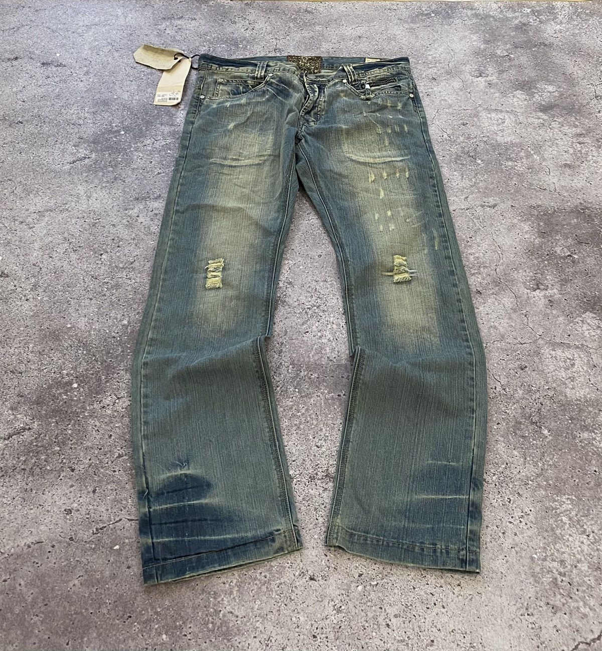 Crazy Faded If Six Was Nine Style Jeans LGB Y2K