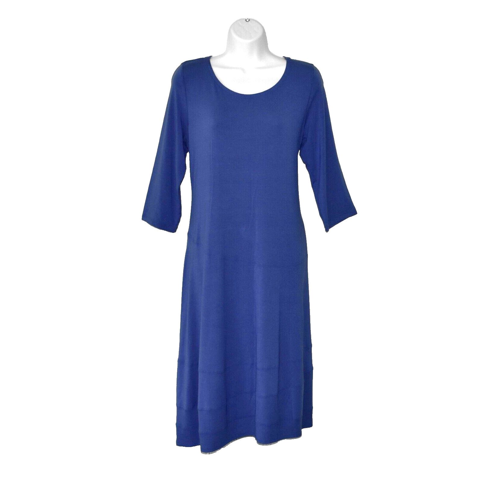 Eileen Fisher EILEEN FISHER Stretch Rayon Jersey 3/4 Sleeve Midi Dress M Size M / US 6-8 / IT 42-44 - 1 Thumbnail