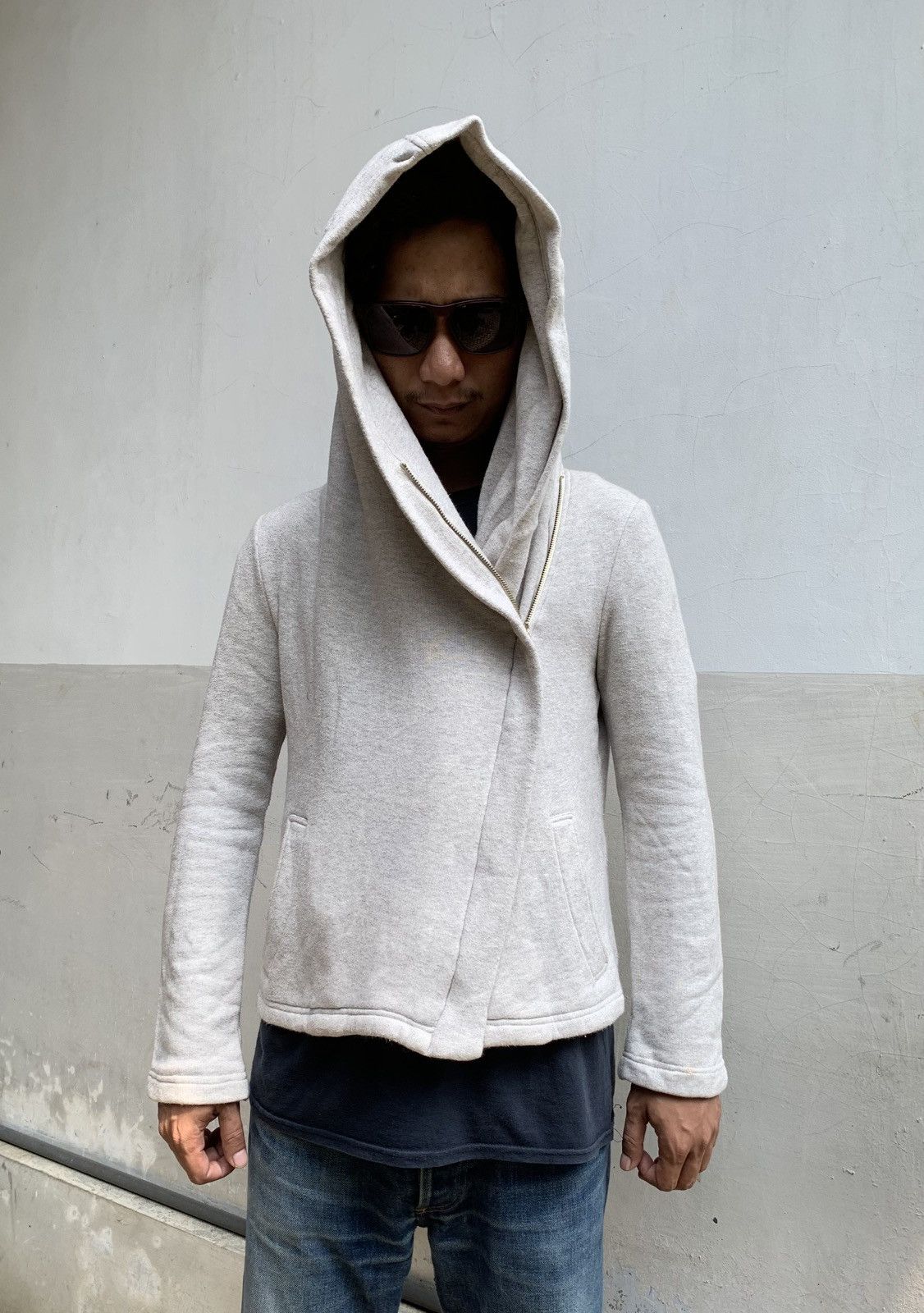 Japanese Brand Rouge Vif Asymmetrical Zipper Hoodie Size US M / EU 48-50 / 2 - 8 Thumbnail