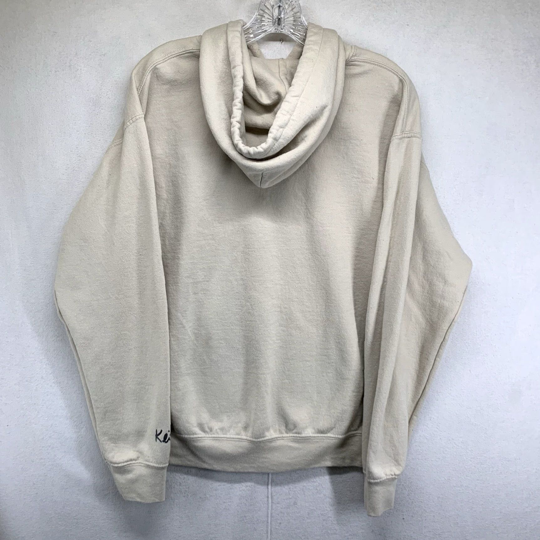 Vintage VINTAGE Keith Haring Hoodie Unisex Adults Medium Beige Art Sweatshirt 80s 90s Graphic Print Pullover Size US M / EU 48-50 / 2 - 5 Thumbnail