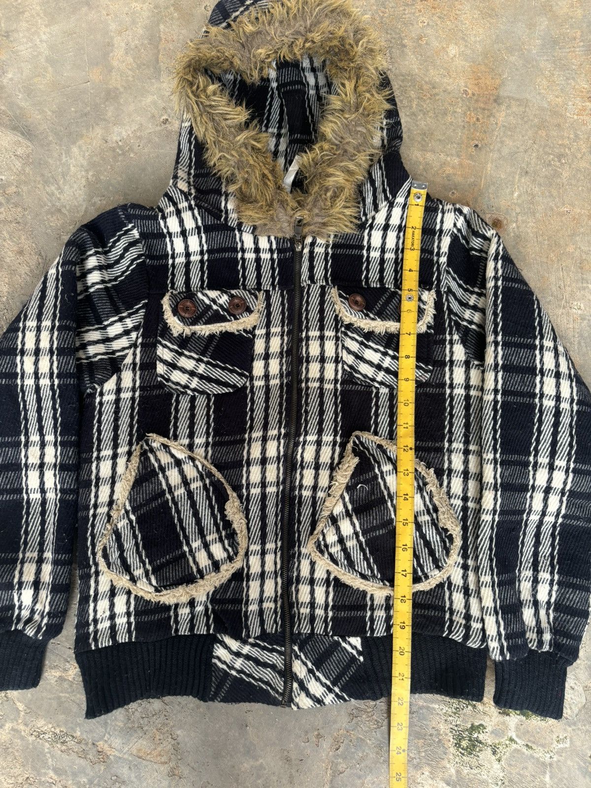 Hysteric Glamour × If Six Was Nine × Japanese Brand Fur Jacket Checkerboard Ifsixwasnine Lgb Style Size US S / EU 44-46 / 1 - 8 Thumbnail