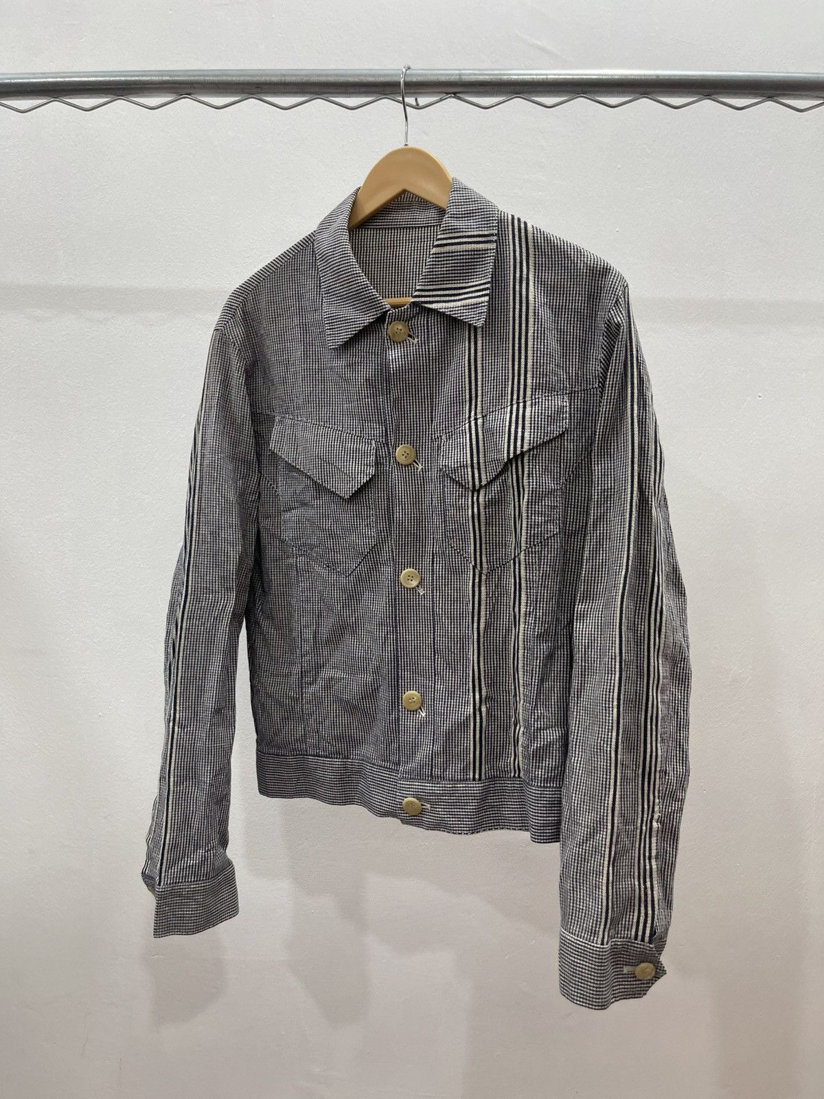 Paul Smith Paul Smit Check Trucker-Style Shirt Jacket Size US L / EU 52-54 / 3 - 4 Thumbnail