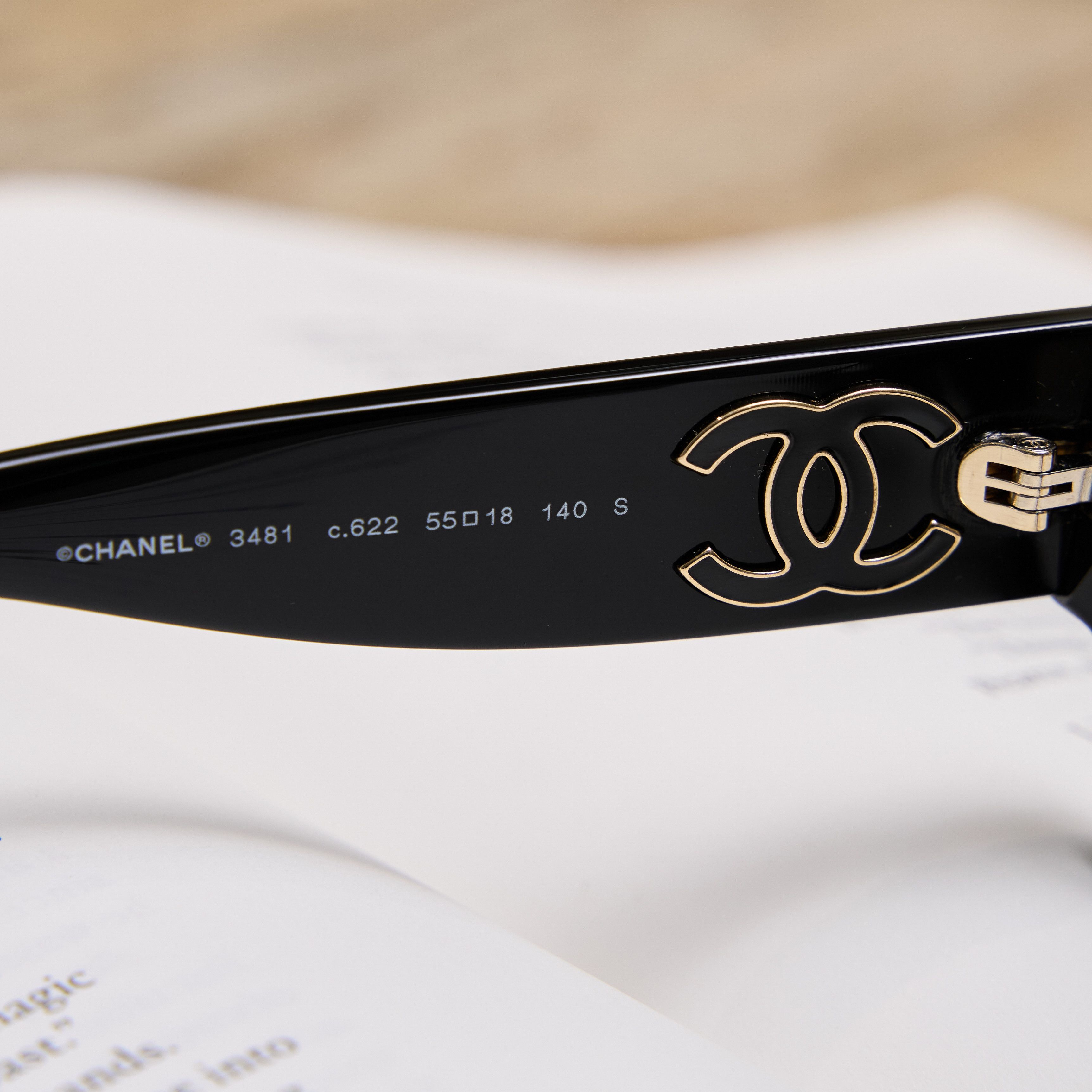 Chanel CHANEL 0CH3481 C622 Sunglasses BLACK Size ONE SIZE - 6 Thumbnail