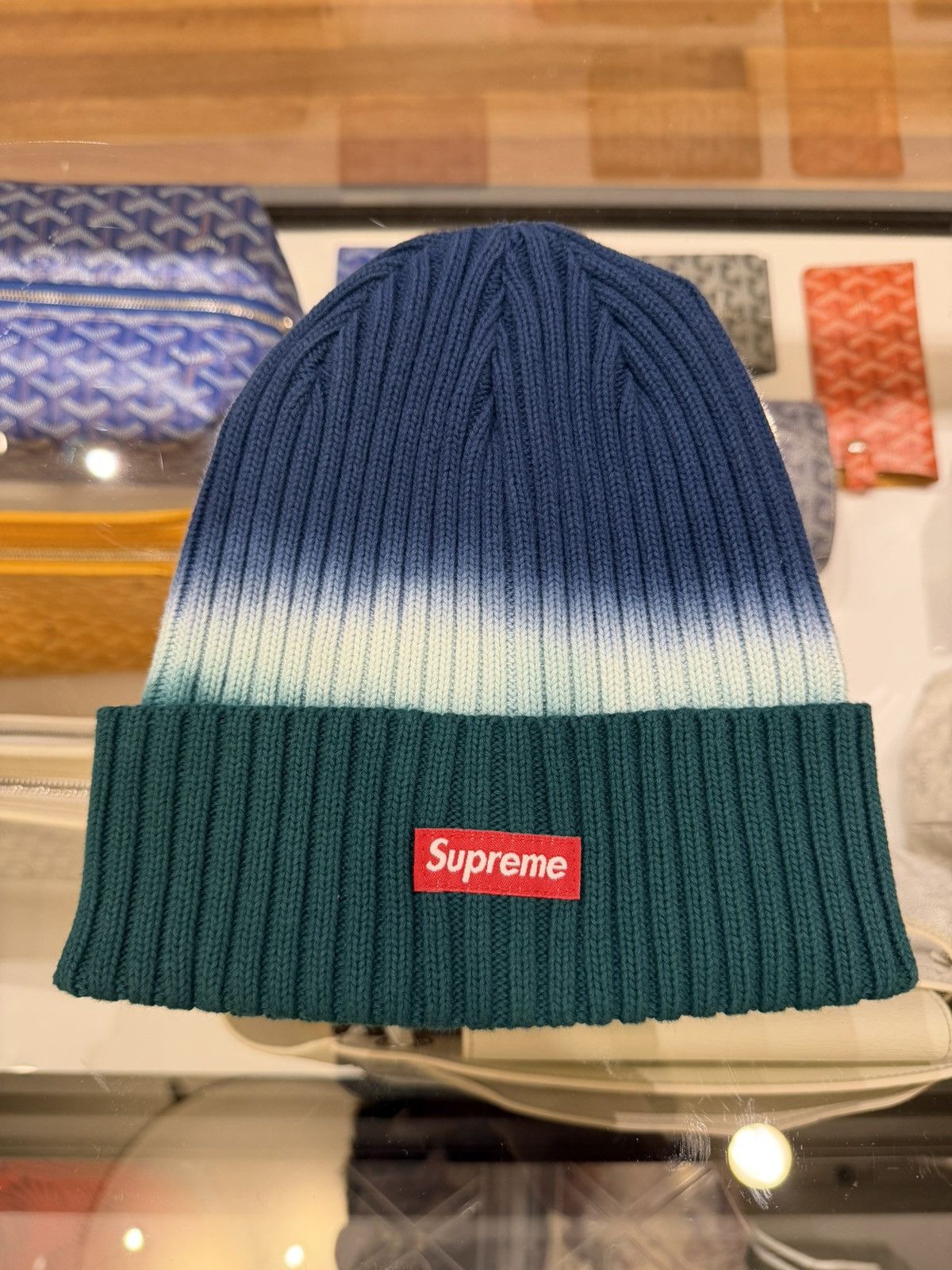 Supreme Supreme Overdyed Beanie - Blue Size ONE SIZE - 1 Thumbnail