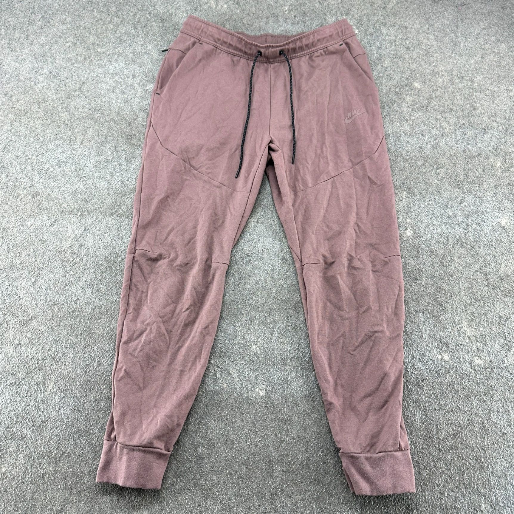 Nike Nike Pants Mens L Purple Jogger Sweat Fleece Drawstring Solid Logo Cross Training Gym & Running Nike Fleece Straight Leg Pediatric? Size US 33 - 2 Thumbnail