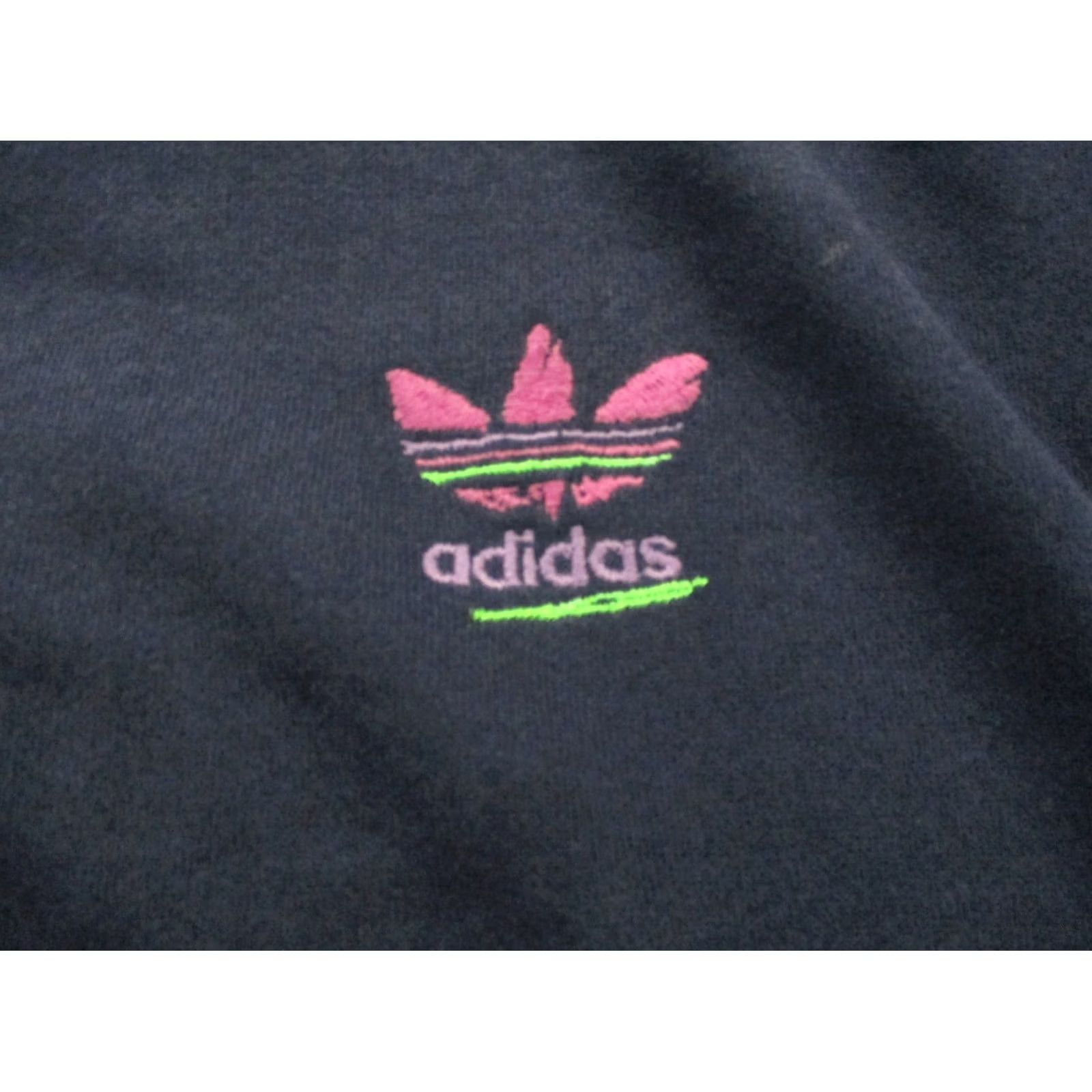 Adidas VINTAGE Adidas Sweatshirt Womens M Blue Pullover Embroidered Logo USA Made 80s Size M / US 6-8 / IT 42-44 - 5 Thumbnail