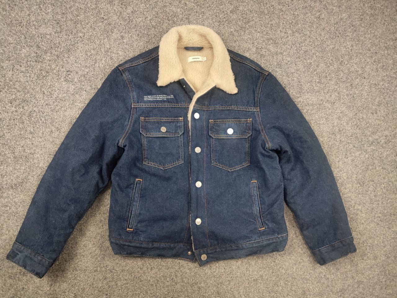 Pangaia Pangaia Design Unisex Hemp Blue Denim Sherpa Lined Jacket Size US S / EU 44-46 / 1 - 4 Thumbnail