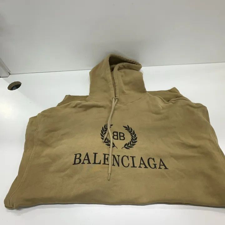 Balenciaga Balenciaga Balenciaga Logo Casual Hoodie in Khaki -2507 Size US M / EU 48-50 / 2 - 3 Thumbnail