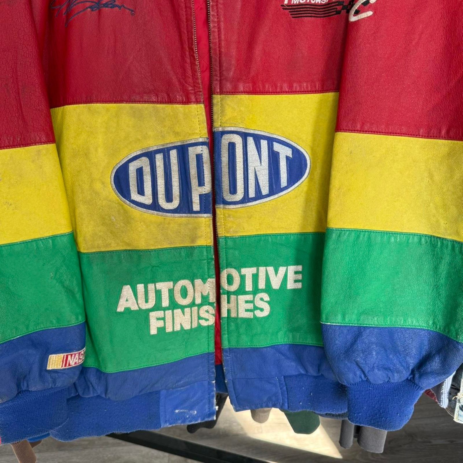 Chase Authentics Vintage 90s Dupont Leather Racing Jacket on Chase Tag Size US XXL / EU 58 / 5 - 3 Thumbnail
