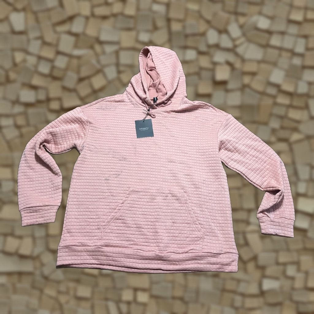 Vintage JustFashionNow Hoodie Women's XL Pink Pullover Textured NWD Modern Casual Pullover Size XL / US 12-14 / IT 48-50 - 1 Thumbnail