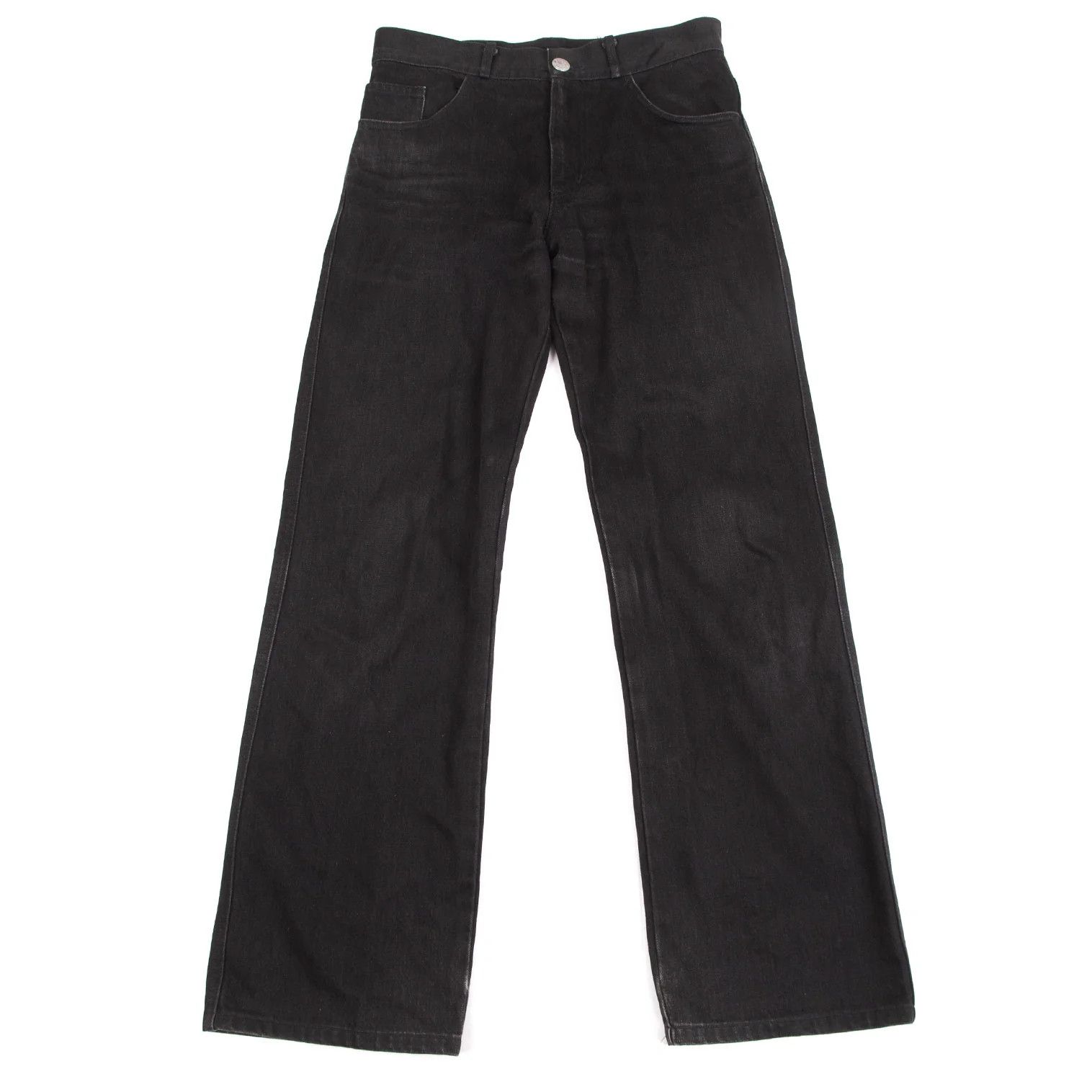 Jean Paul Gaultier Back Zip Pocket Design Denim Pants in Black Size 44 Size US 28 / EU 44 - 5 Thumbnail