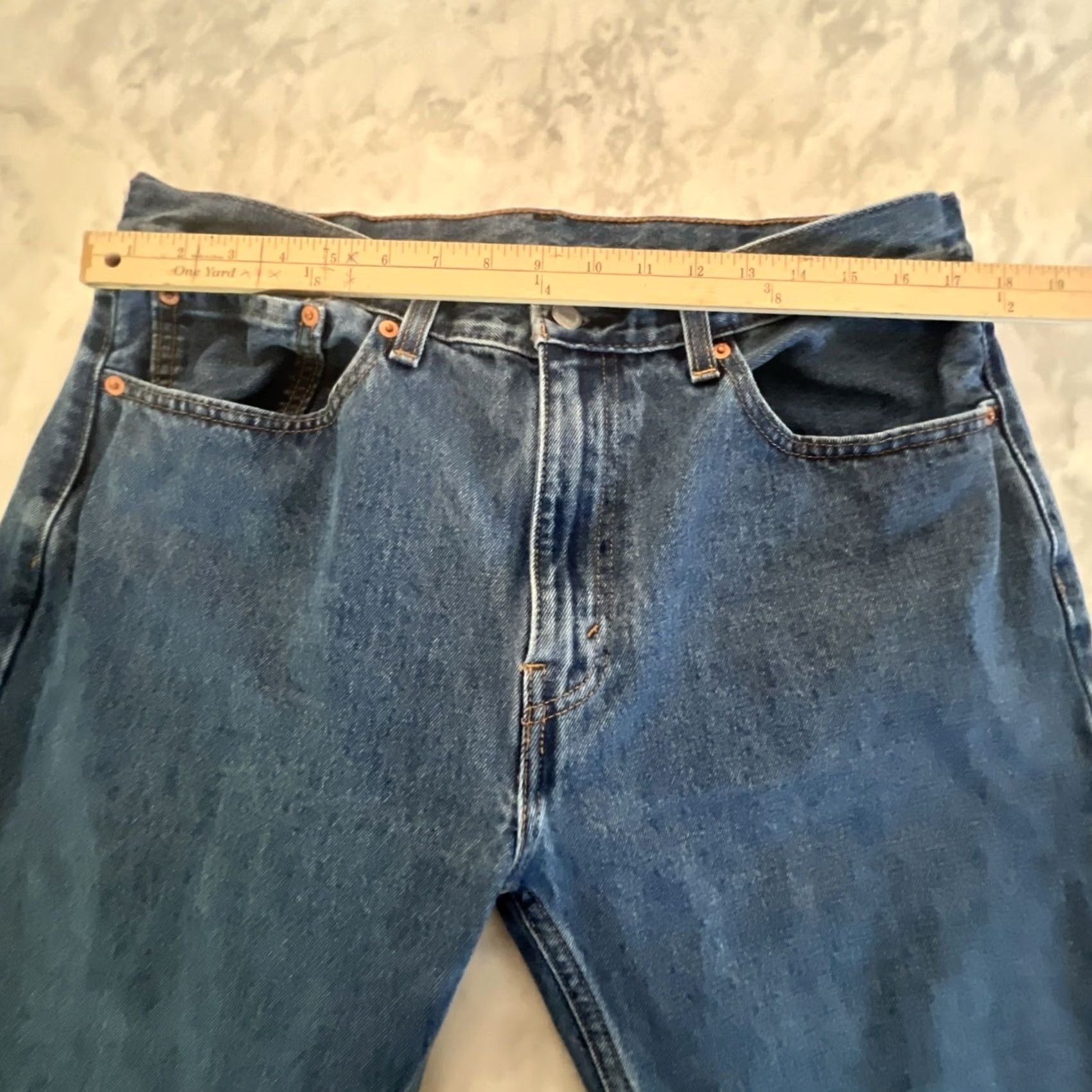 Levi's Levi’S Jeans Mens 34x32 Blue Denim Zipper Pockets Size US 34 / EU 50 - 6 Thumbnail