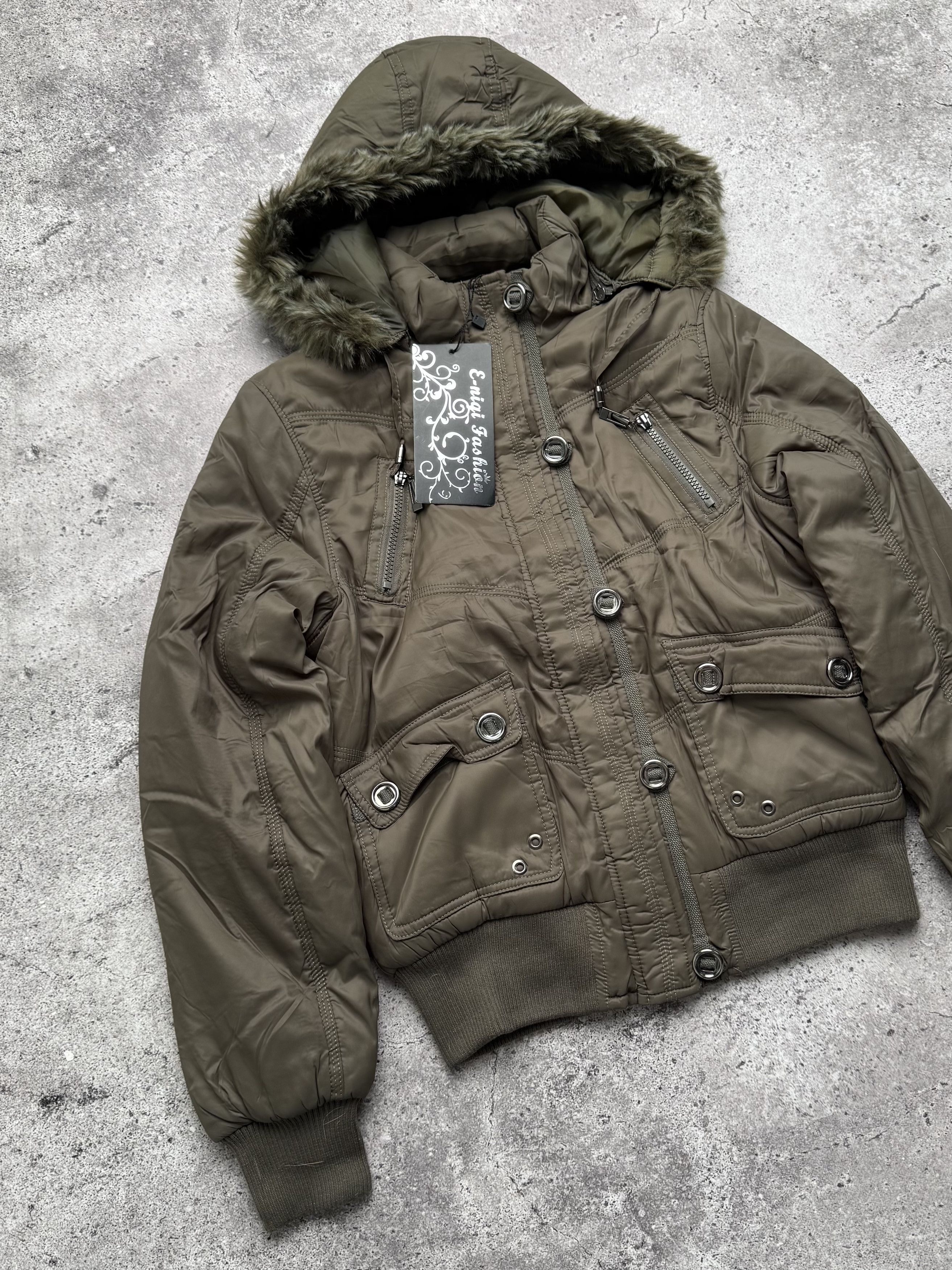 Vintage Vintage Hooded Jacket C677(V576) Size S / US 4 / IT 40 - 2 Thumbnail