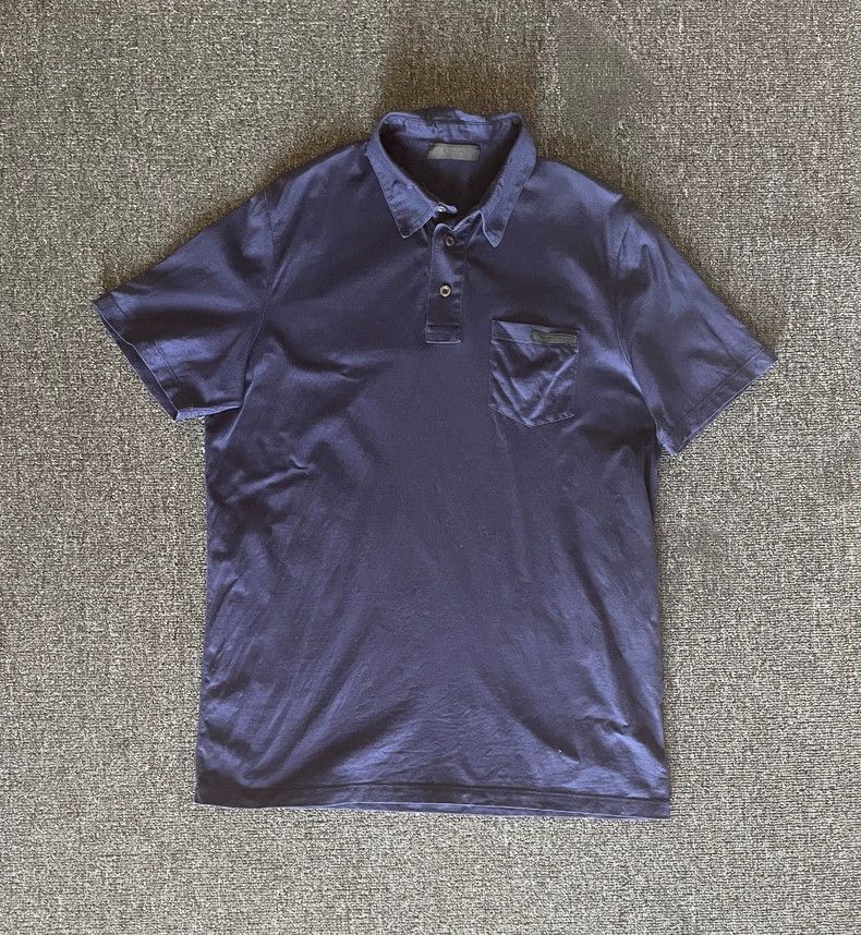 Prada PradaNavy blue POLO shirt 2503-Nextarrow Size US S / EU 44-46 / 1 - 1 Thumbnail