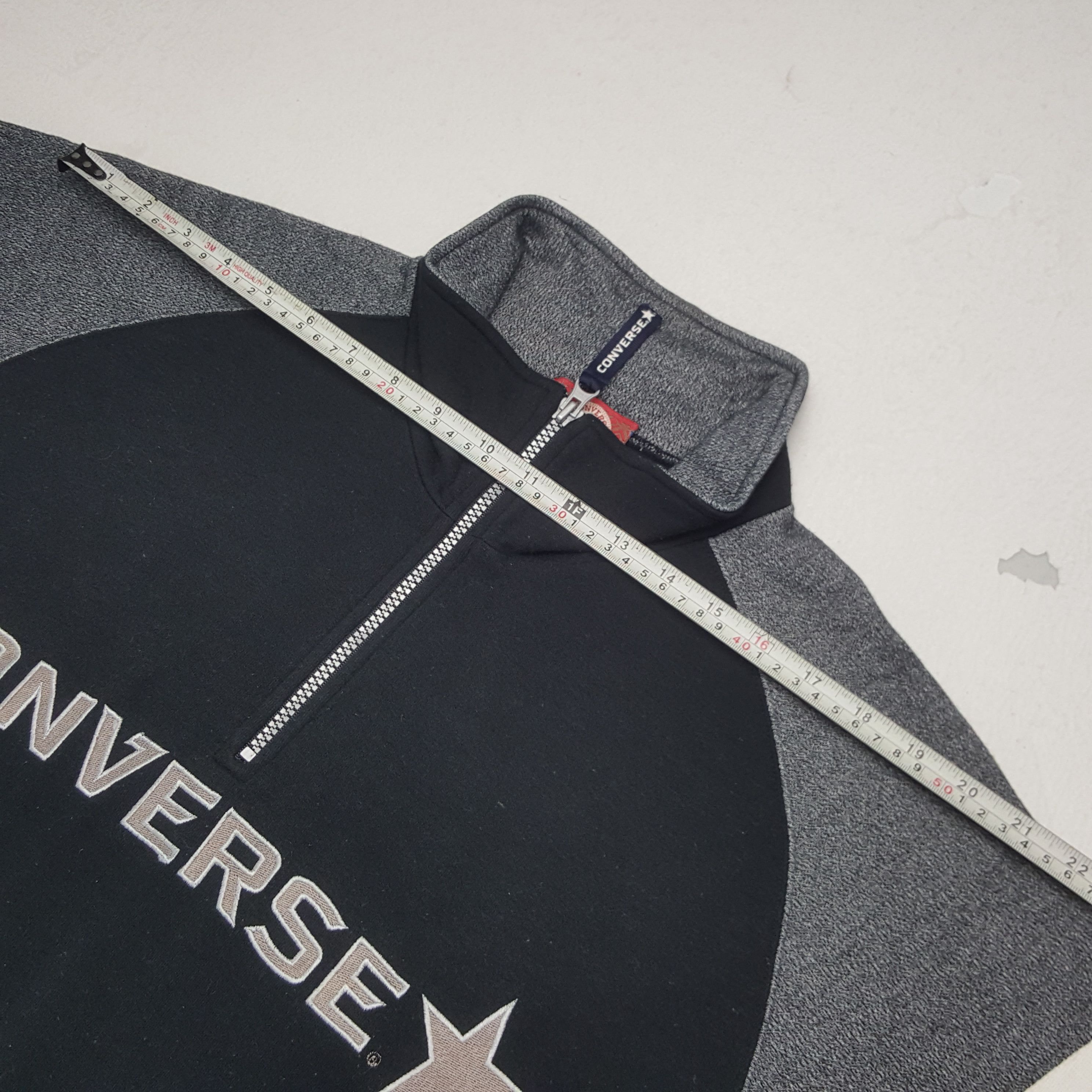 Converse × Vintage Vintage Converse American Streetwear Half Zipper Sweatshirt Size US M / EU 48-50 / 2 - 5 Thumbnail