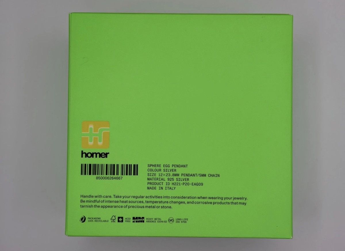 Homer Frank Ocean Homer Sphere Egg Pendant Necklace Size ONE SIZE - 7 Thumbnail