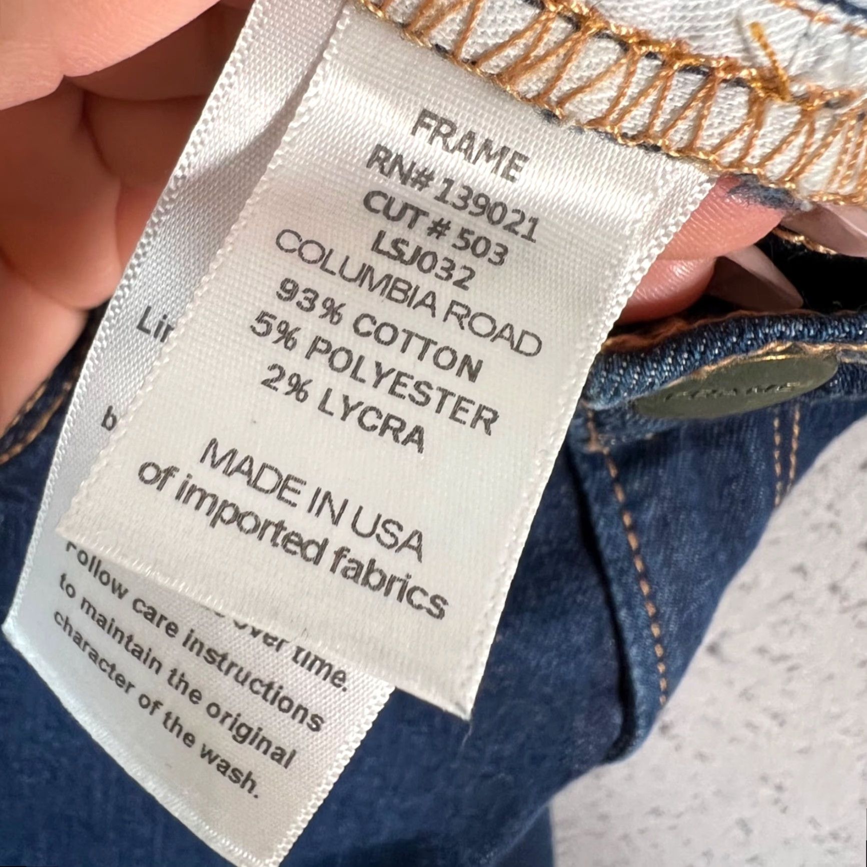 Frame FRAME Jeans Women's 28 Le Skinny De Jeanne Mid Rise Stretch Denim Pants Blue 5-Pocket Design Size 28" / US 6 / IT 42 - 5 Thumbnail