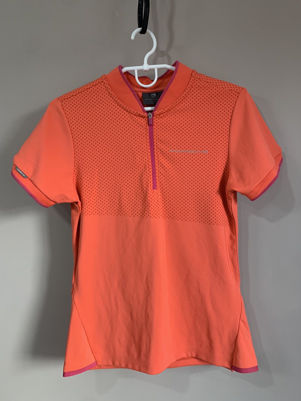 Other Womens Porsche Cycling Shirt Orange Jersey Size S Size S / US 4 / IT 40 - 1 Thumbnail