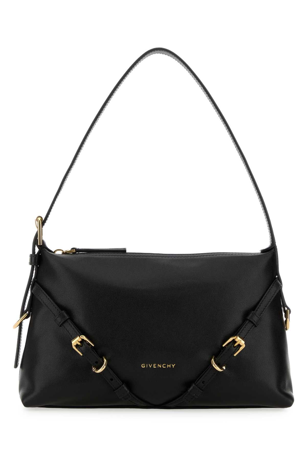 Givenchy Black Leather Mini Voyou Shoulder Bag Size ONE SIZE - 1 Thumbnail