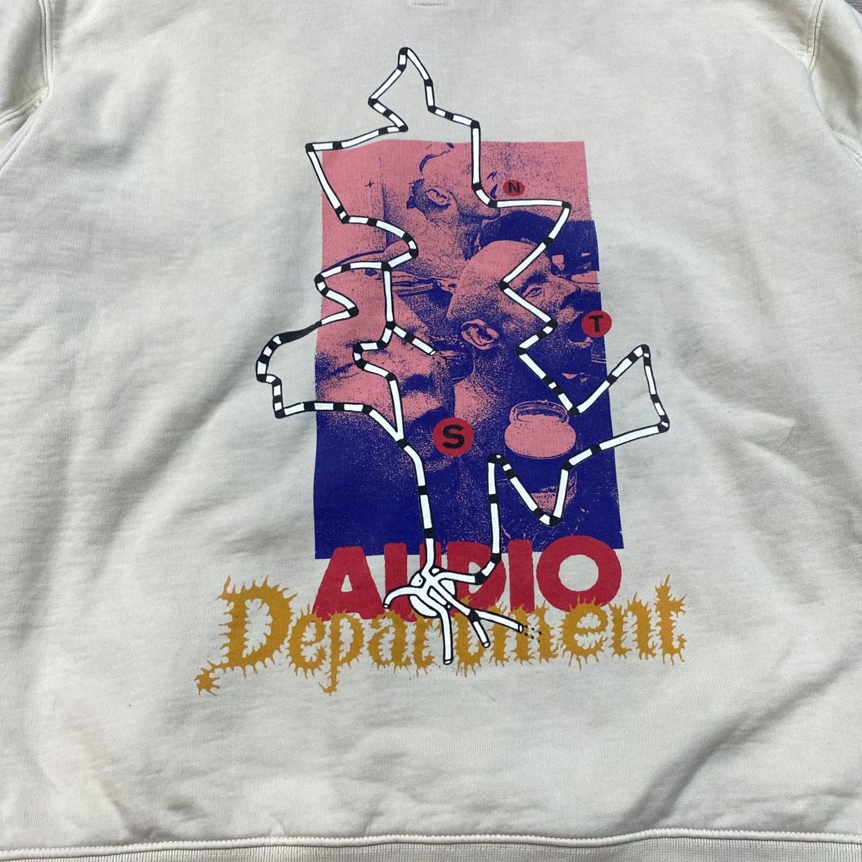 Brain Dead Brain Dead NTS 2021 Capsule Audio Department Hoodie Men's M Beige Size US M / EU 48-50 / 2 - 3 Thumbnail