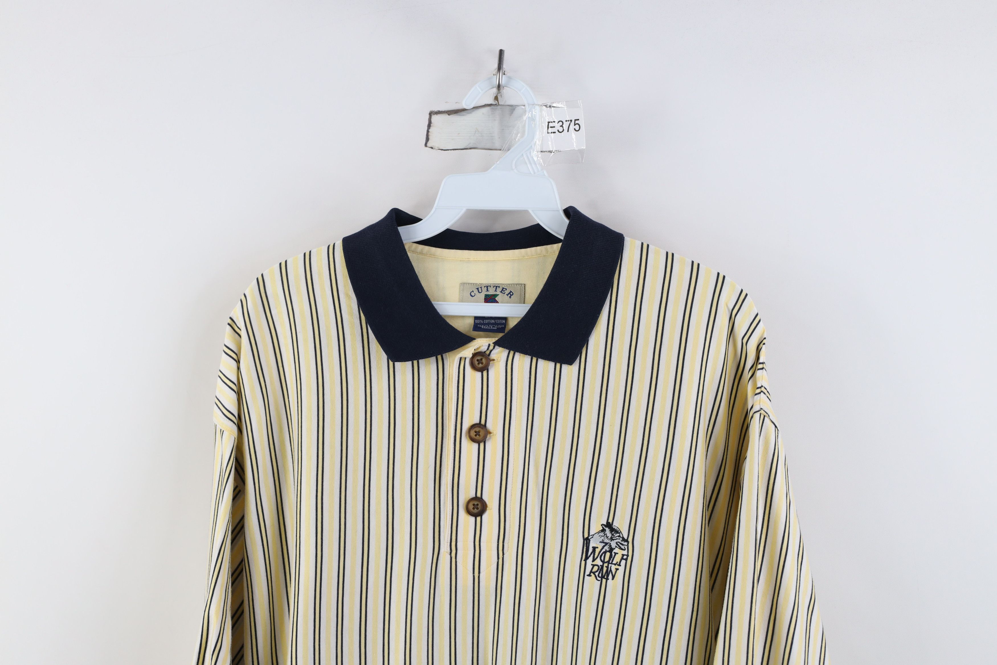 Vintage Vintage 90s Streetwear Wolf Run Collared Golf Polo Shirt Size US L / EU 52-54 / 3 - 2 Thumbnail