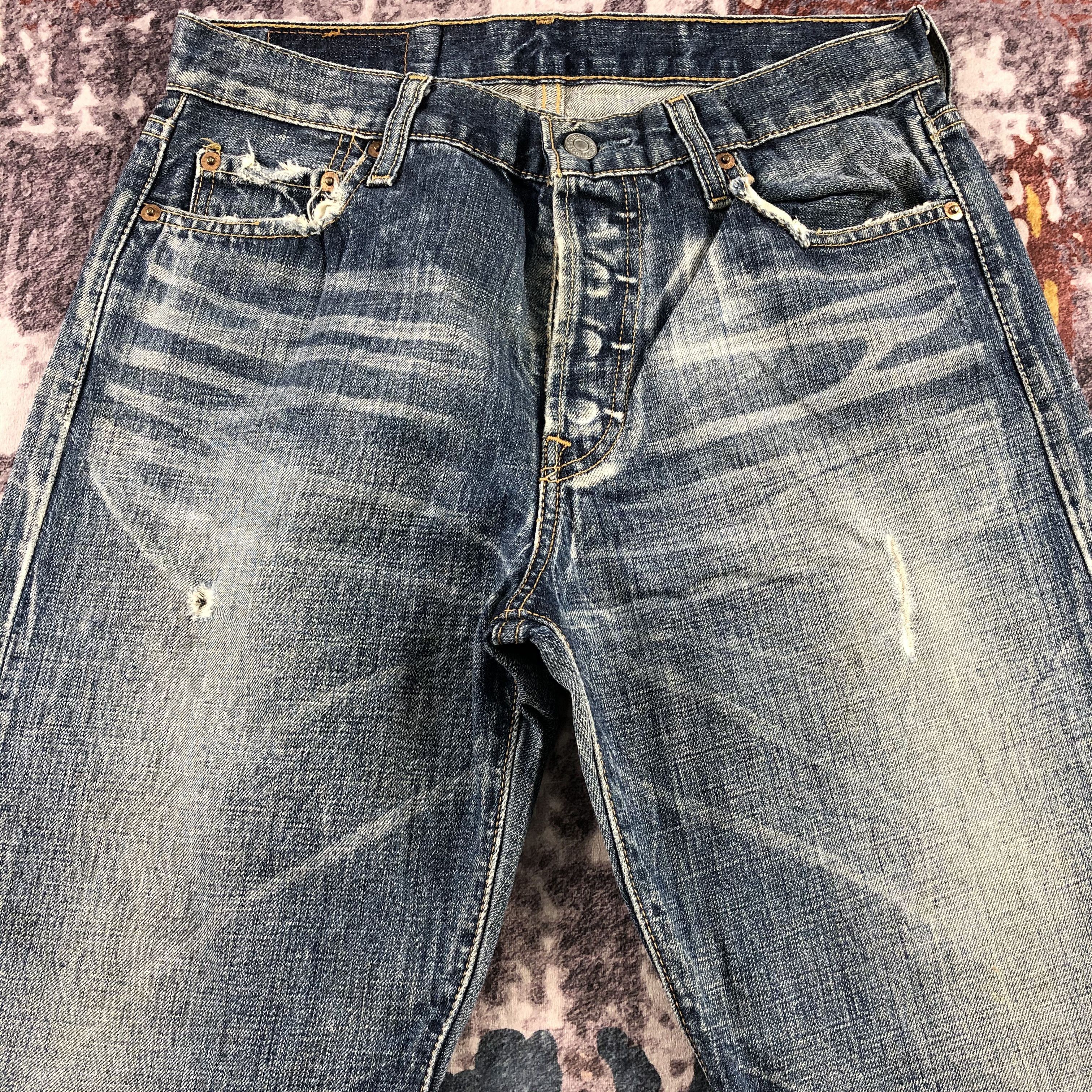 Levi's 90s Vintage Blue Wash Levis 501 Jeans-JM3030 Size US 30 / EU 46 - 3 Thumbnail