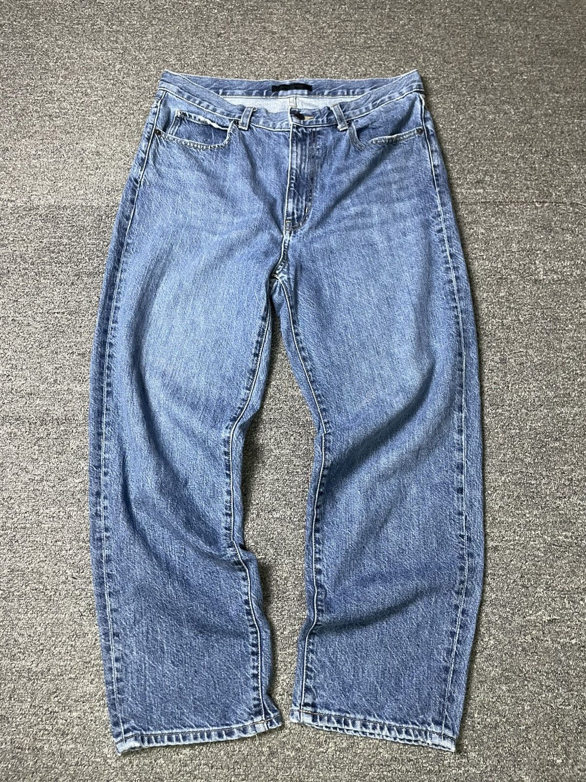 Japanese Brand × Uniqlo × Vintage UNIQLO Japanese Brand Baggy Jeans (92) Size US 32 / EU 48 - 1 Thumbnail