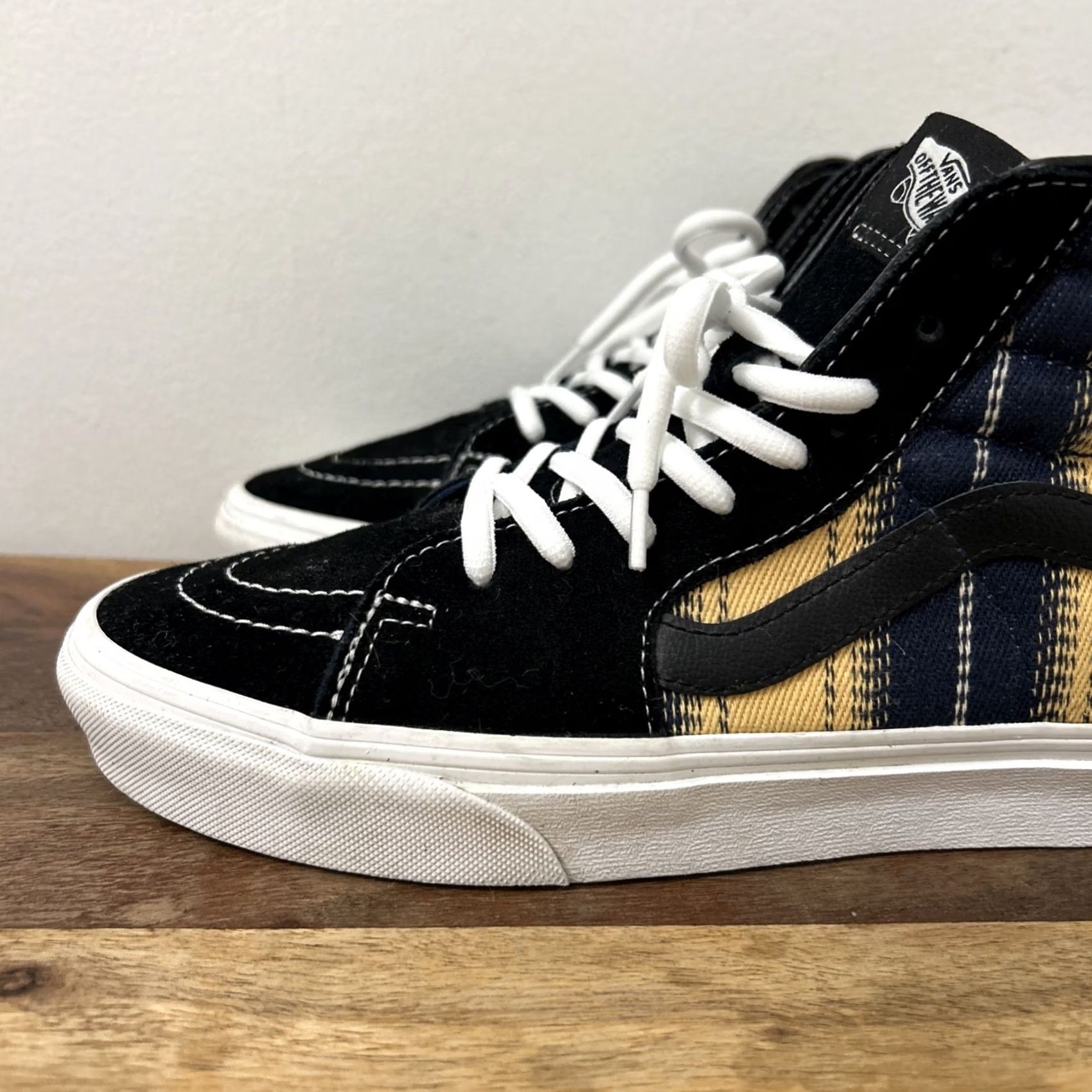 Vans VANS SK8-Hi High Top Canvas Skateboard Shoes Black Unisex Adults Mens Womens 508731 Size 7 Men's / 8.5 Women's Size M / US 6-8 / IT 42-44 - 6 Thumbnail